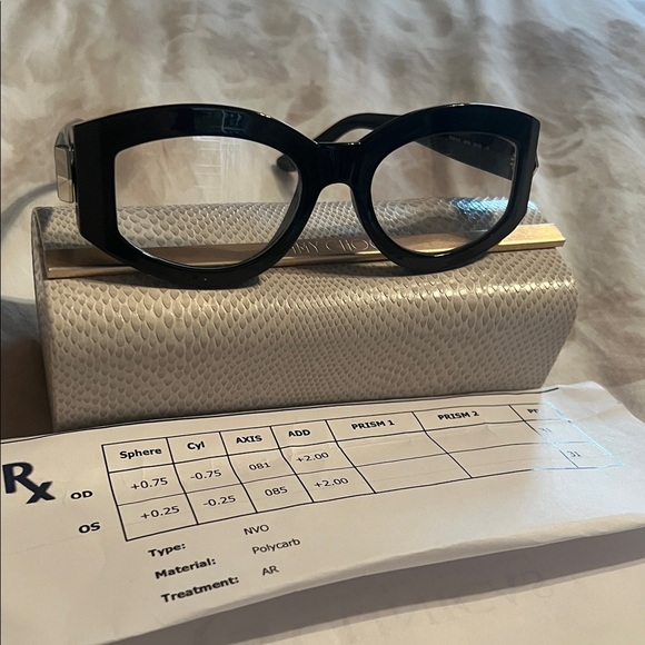 ✨Jimmy Choo Black and silver Women's Glasses - Picture 2 of 13